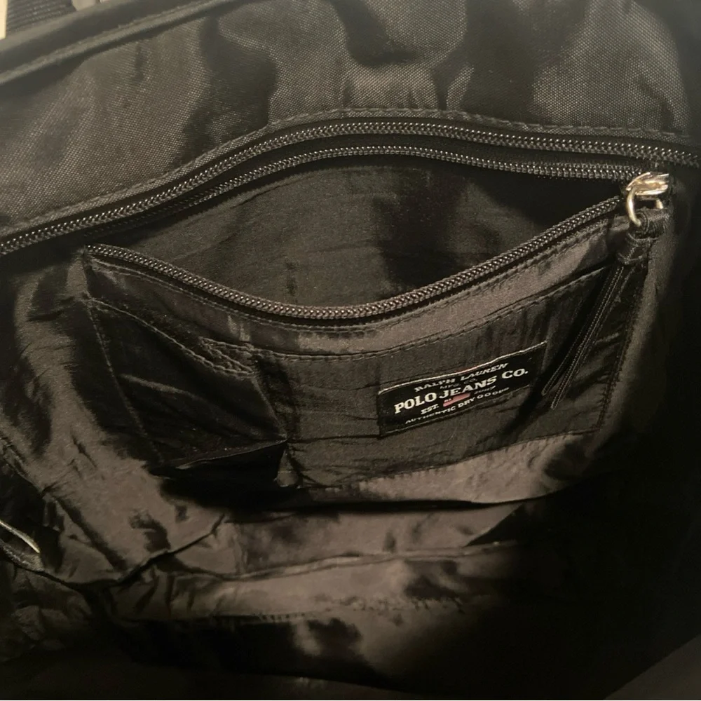 Ralph Lauren Black Tote Bag Polo Jeans Co Authentic Dry Goods